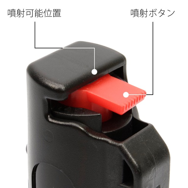 噴射時の噴射ボタン