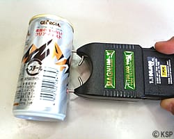 スタンガンのスパーク後のアース放電