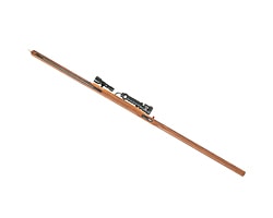 槍型スタンガン　プラズマ-Xスピア　桧葉（ヒバ）材　ケヤキ仕上げ　トゲ無し　1630mm　130万V K-563