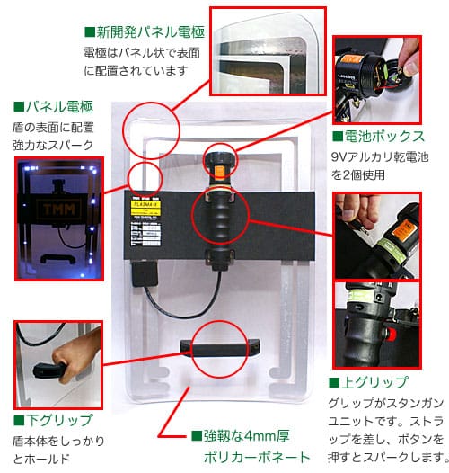 盾型スタンガン中　M-371